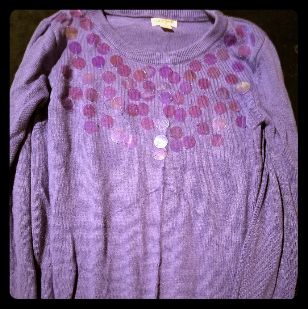 Girls sweater and pink tank